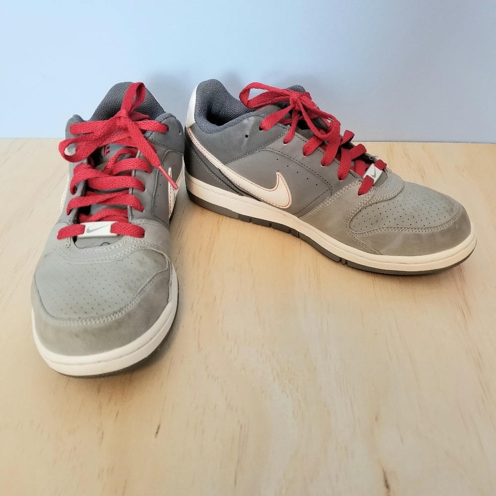 Nike Air Prestige II Bsktbll Shoes Gray & Red sz8